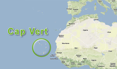 cap vert carte du monde