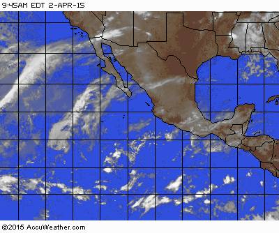 East Pacific Region Satellite Map