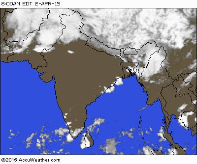 Indian Ocean Region Satellite Map